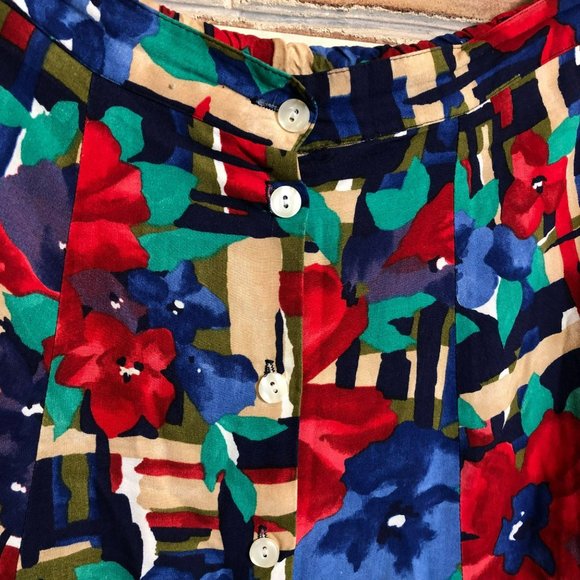 Vtg Cristin Stevens Blouse w/Skirt Sz 18 Golden Girls GrandmaCore - Picture 4 of 11